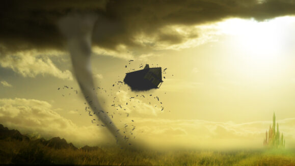 Tornado,Wrecking,Dorothys,House,With