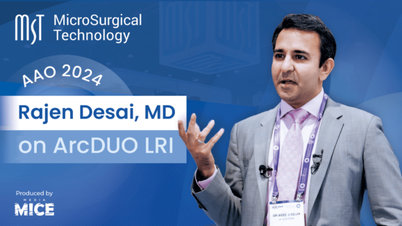 [MST] AAO 2024 booth talk _1 Dr. Rajen Desai thumbnail AAO 2024 Dr. Rajen Desai Discusses MST’s ArcDuo LRI for Astigmatism Correction (1) (1) (1)