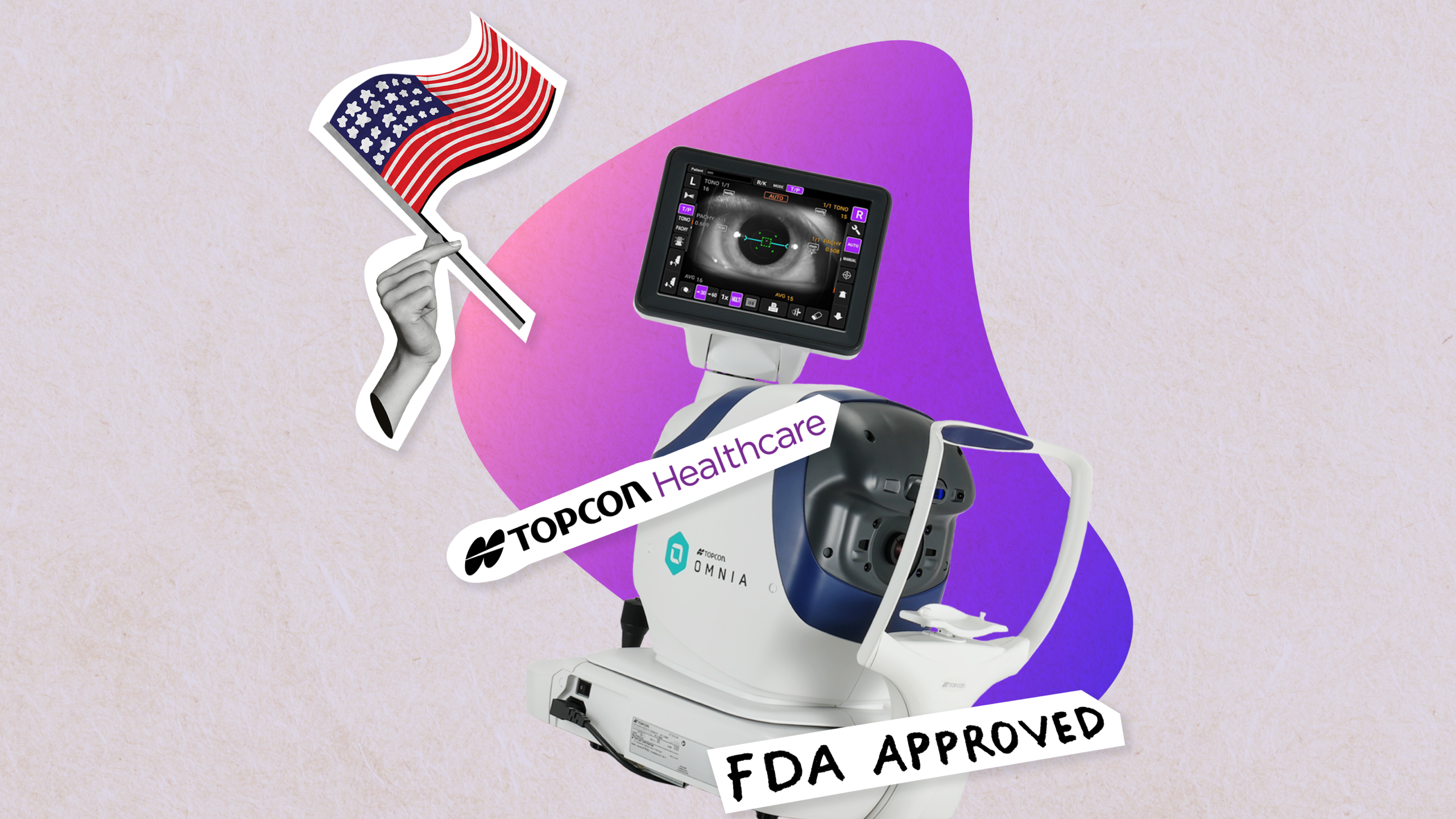 Topcon Healthcare Omnia device, ophthalmic pretesting system U.S FDA approved